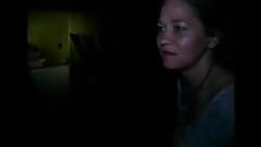 Hot slut wife in adult theater