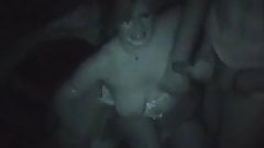 busty wife blowjob in adult cinema