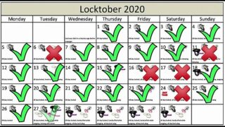 Locktober 2020 – The tasks that each proper chastity slave should perform that month of the year. You have to follow all the tasks consistently. You must not skip any task. Any task you miss for whatever reason, means your dick stays locked an extra day.