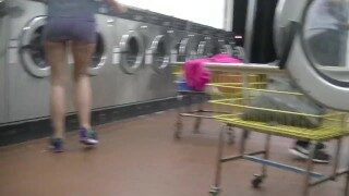 Helena Price – College Campus Laundry Flashing While Washing My Clothing!