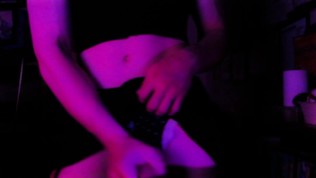 Trans Girls Spanks Ass and Jacks Off