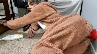 Reindeer Furry Femboy Takes Lots Of Knots