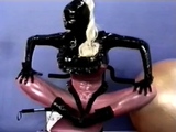 two women fetish latex asslicking and anal mff